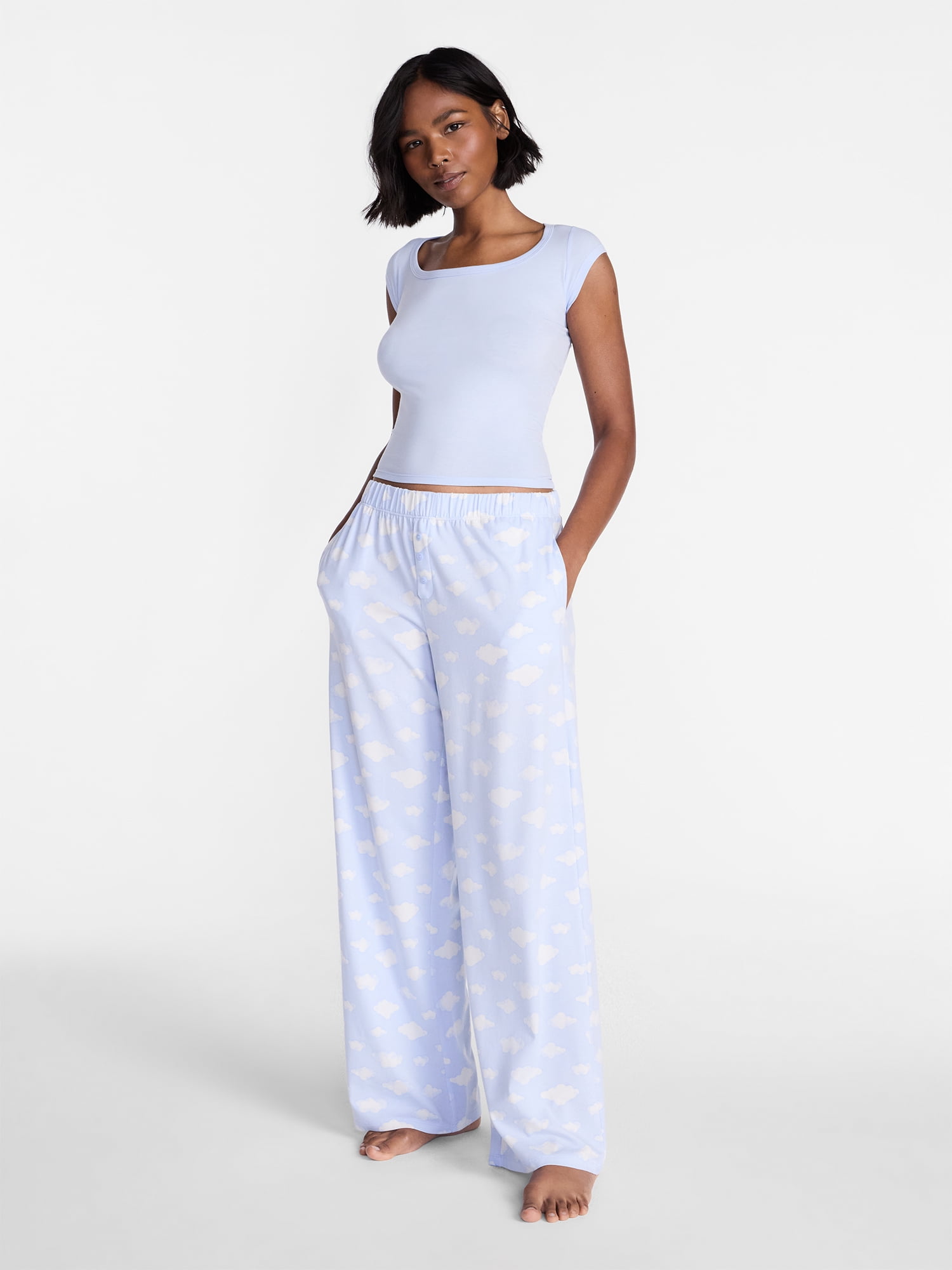 No Boundaries Cloud Core Sleepwear Pants, Women's XXS-3X