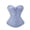 Dark Blue, variant on Corset Top for Women Floral Print Ruffle Fall Sweetheart Neck Bustier Sleeveless Lace Up Waist Cincher Wine L