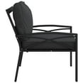 thumbnail image 6 of vidaXL Chair Outdoor Patio Accent Metal Frame Armchair with Cushions Steel, 6 of 32