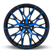 RTX Valkyrie 18x8 5x114.3 ET40 CB73.1 Gloss Black Machined Blue Wheel