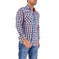 thumbnail image 2 of Camisa Vaquera Wrangler Hombre Manga Larga G04 azul EEG, 2 of 6