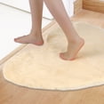 thumbnail image 2 of Unique Bargains Heart Shape Soft Absorbent Bath Rugs Beige 12" x 16", 2 of 7