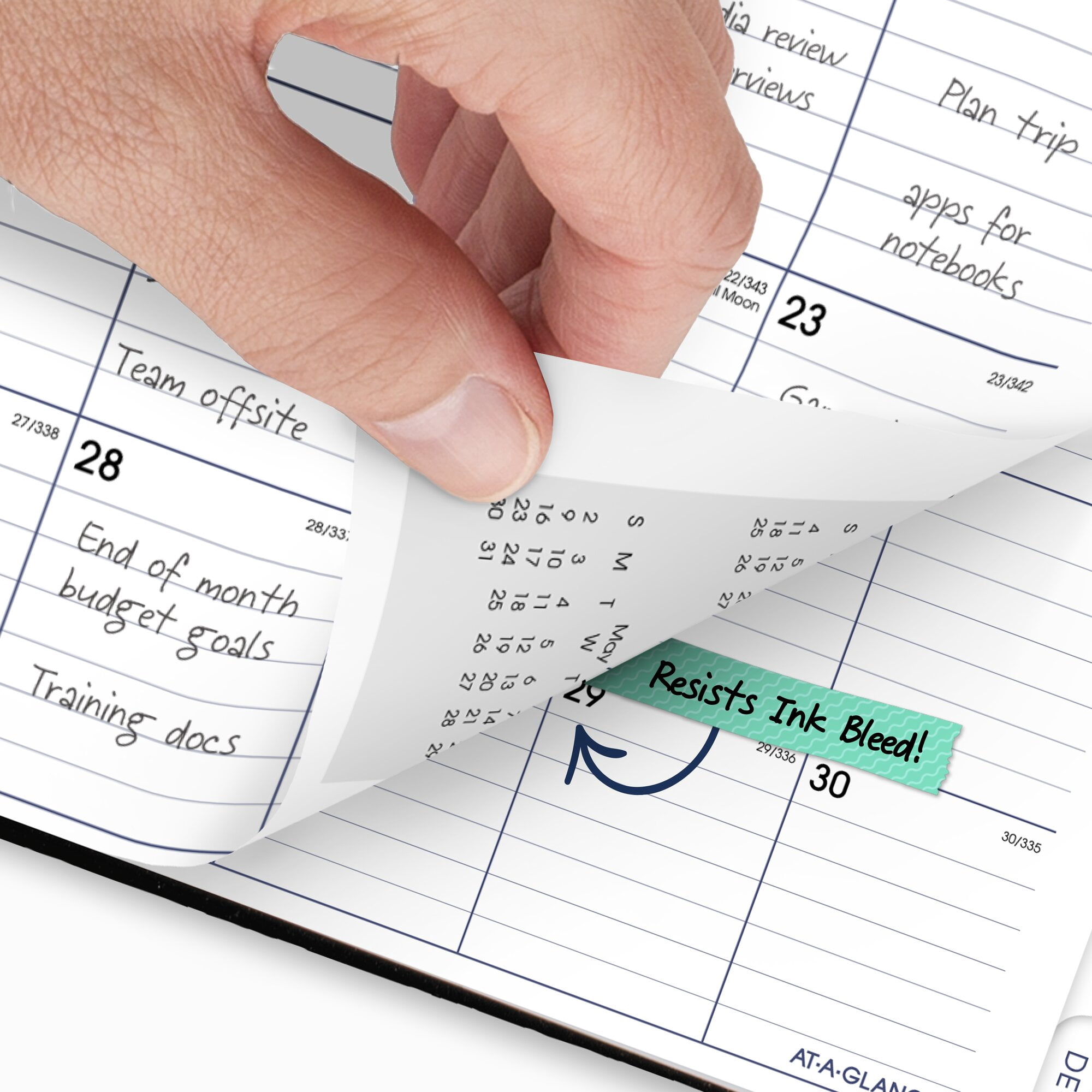 AT-A-GLANCE DayMinder 2027 Monthly Planner Hardcover Black Large 8 x 11 34 -