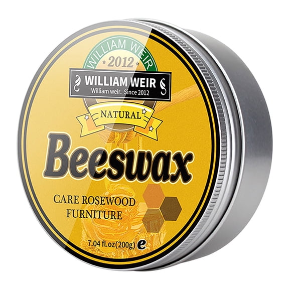 Red Wood Beeswax Polish for Furniture, Natural Solid Wood Furniture Wax, Eco-Friendly Floor Wax, Brightening and Protecting Polish for Wood Surfaces 200g