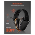 thumbnail image 4 of Safety Earmuffs, Electronic Ear Muffs with 5.3 Bluetooth Technology and Sound Amplification, Noise Reduction Headphone NRR23dB, Hearing Protection Earmuffs for Shooting, Lawn Mowing and Work, 4 of 7