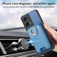 thumbnail image 5 of Allytech Motorola Moto G Stylus 5G (2024) Case, Detachable Magnetic Wallet Case with Card Holder & Ring Stand, Support Car Mount, PU Leather Shockproof Durable Protective Slim Case Cover - Blue, 5 of 11