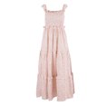 thumbnail image 1 of ITFABS Robe Assortie Mère Fille Femmes Fille à Volants Imprimé Floral Bohème Sans Manches Robe Vêtements de Famille, 1 of 9