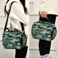 thumbnail image 5 of FORMRS Student Lunch Bag Insulated Reusable Cooler Box with Zipper Pockets, Forest Camouflage Pattern, 5 of 9