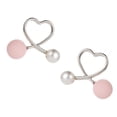 thumbnail image 4 of Lovely Hollow Post Stud Pendientes para Mujeres Joyería Regalo Plata Jinwen Pendiente Corazón Melocotón, 4 of 8