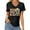 Black, variant on Vetement Femme ete 2025 Ladies V NeckPrinted Short Sleeve T Shirt Casual Style Summer Top Womens Tees Short Sleeve Womens Loose Fit Tops Plain Workout Shirts Women Casual Summer Tops T Shirts L L