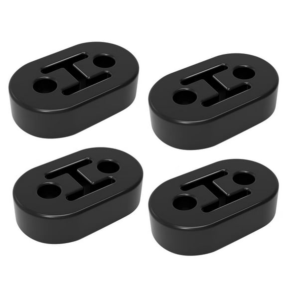 2 Hole Exhaust Hanger Bushing Muffler Upgrade EPDM Insulator Shock Absorbent Mount Bracket High-Density Hangers 12mm Hole (73mm x 47mm x 21mm) Universal Fit - Pack of 4