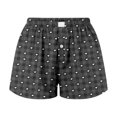 thumbnail image 4 of Women Plaid Shorts Summer Fashion Y2K Heart Flower Casual Short Pants Gingham Loungewear Bottoms, 4 of 5