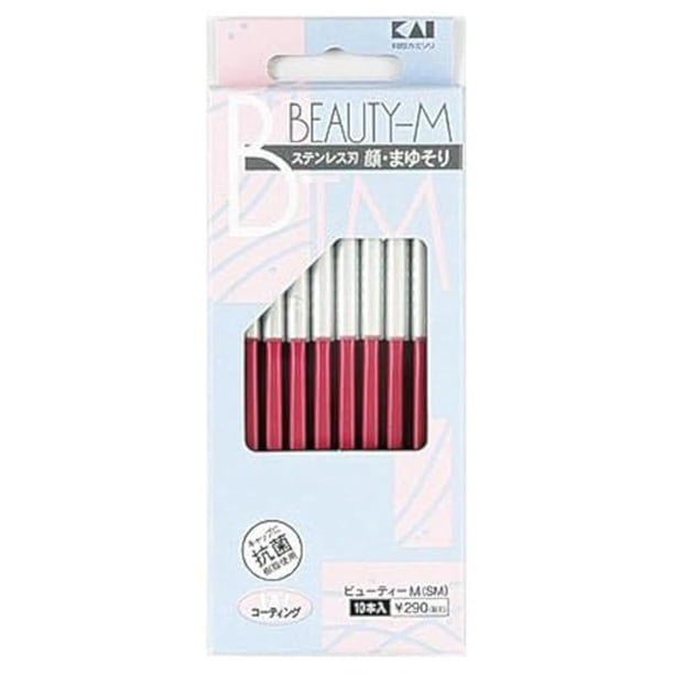 Rastrillo Kai Beauty-M de 10 piezas para depilación facial y de cejas para mujer