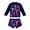 Black, variant on WOYY Girls Long Sleeve Rashguard Shorts Swimsuit Jellyfish Prints UPF50+ Bathing Suit