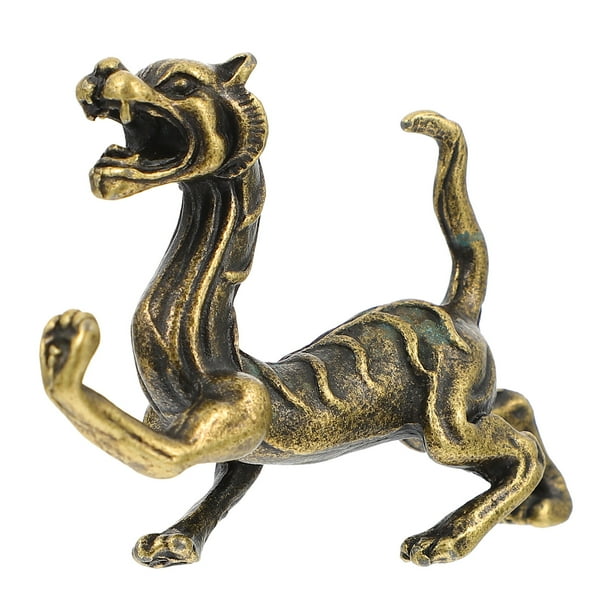 1pc aleación tigre decoración domicilio oficina escritorio tigre adorno animal diseño de animales