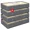 Grey, variant on 2 Pack Under Bed Storage Containers, Stackable Closet Organizers and Storage Bins with Sturdy Support, , Underbed Storage Bags for Wrapping Paper, Blanket, Towels, Clothes, Comforter, Sweaters, Linen