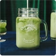 thumbnail image 3 of TRAHOO-Cold Brew Mason Jar - 16 Oz Square Jar Drinking Glass with Handle - Cold Brew, Iced Coffee & Matcha Mug, 3 of 4