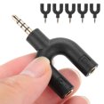 thumbnail image 4 of Adaptateur de Type 5Pcs U, Séparateur de Casque, Durable Facile à Utiliser pour Téléphone Intelligent PC, 4 of 8