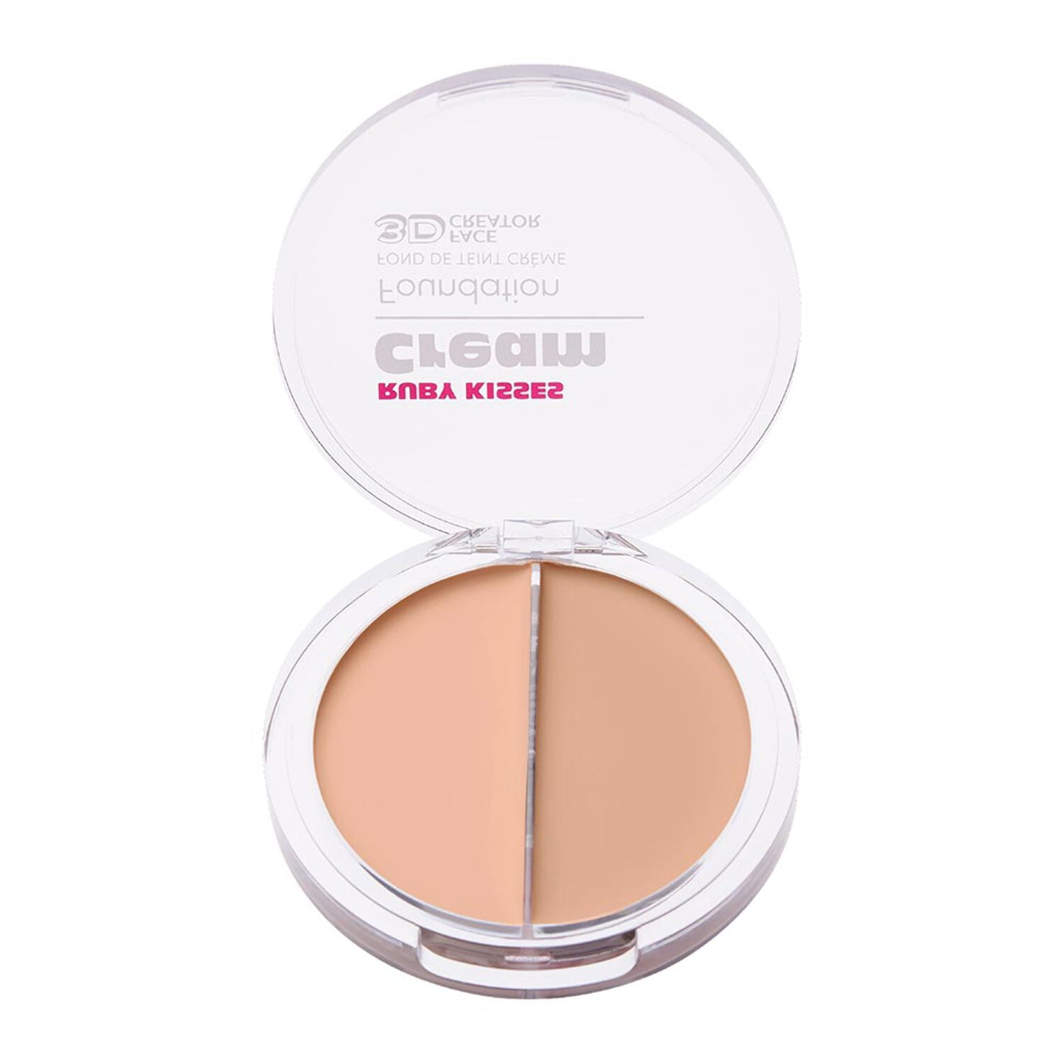 Ruby Kisses 3D Face Creator Cream Foundation & Concealer, 12 Hours Long Lasting, Medium to Full Coverage, Non-Greasy, Ideal for Makeup & Contour Palette