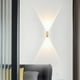 thumbnail image 1 of Fiudx Aplique de Pared para Exterior, Diseño Moderno de Aluminio, Resistente a La Intemperie Ip65, Acabado Mate, Ideal para Puertas de Entrada, Patios, Escaleras, Uso Interior y Exterior, Color Blanc, 1 of 6