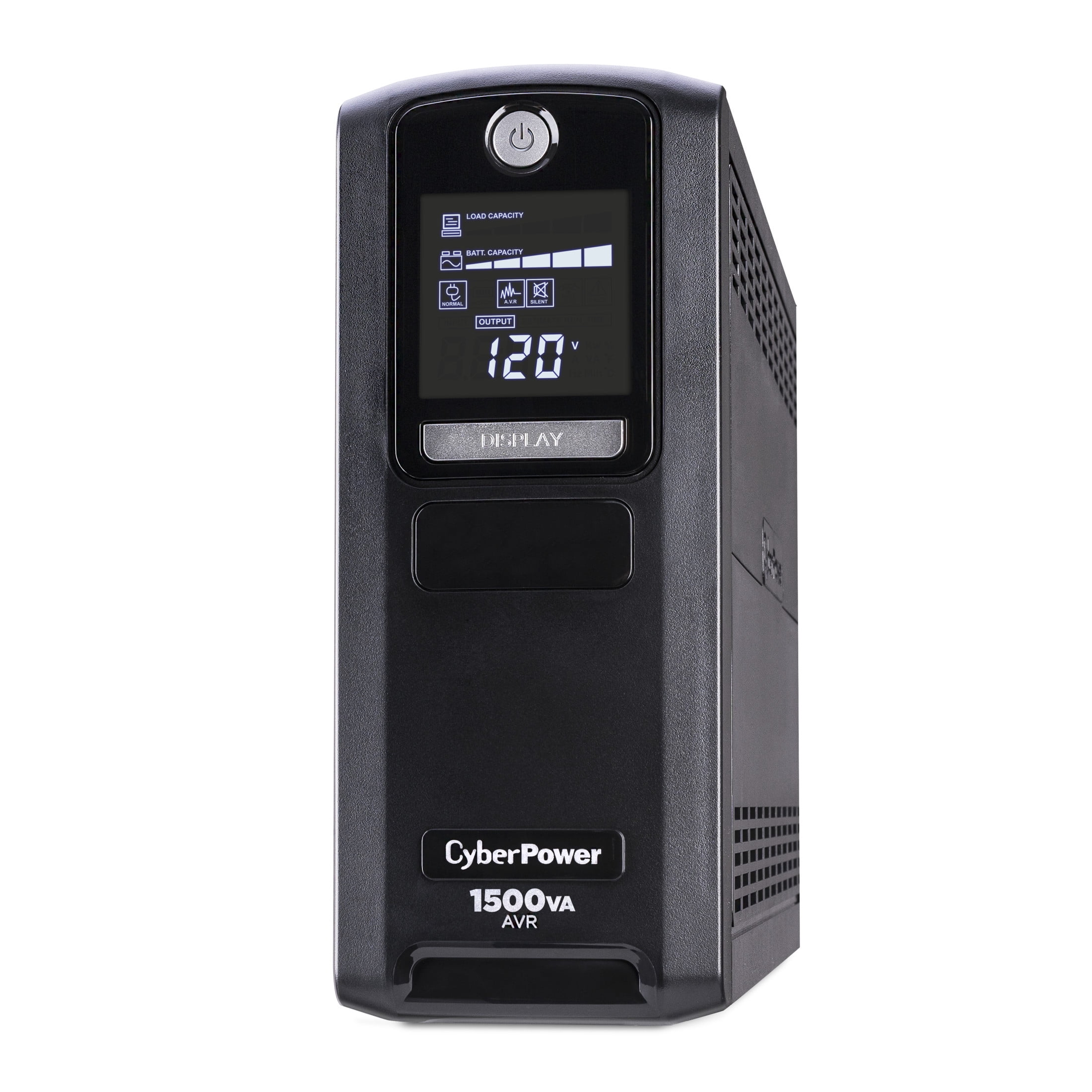 CyberPower LX1500GAVR Battery Backup UPS, 1500VA/900W, 120V, 10 Outlets, LCD, AVR, 6 ft Cord, Black