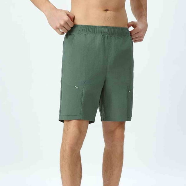 Ceisia Men's Elastic Waist Running Shorts, Quick Dry Breathable for Fitness & Gift Sports Activities