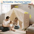thumbnail image 3 of Carpa de Juego Infantil Xiaowantong Grande, 140 cm de Largo, con Colchoneta y Luces, 3 of 7