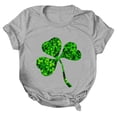 thumbnail image 4 of Baqcunre T Shirts for Women,Casual St. Patrick's Day Print Top Short Sleeve Round Neck T-shirt Top,St. Patrick's Day Shirts for Women Womens Tops,Graphic Tees for Women Grey S-XXL, 4 of 7