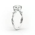 thumbnail image 2 of SOLITAIRE JEWELS 2Ct Emerald Cut Moissanite Engagement Ring, Twig Set Ring in 10K White Gold, 2 of 6