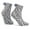 Gray, variant on Womens Fuzzy Cozy Slipper Socks Winter Warm Fluffy Plush Crew Sleeping Sock (Purple)