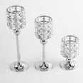 thumbnail image 2 of maytalsory Crystal Candle Holder Candelabra Party Centerpiece Candlestick Home Decor L Silver, 2 of 9