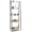 White, variant on YANGLI 5 Tier Ladder Bookshelf, 24 Inch Width - Free Standing Storage Shelf, Dark Grey