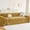 Yellow, variant on decorUhome Sofa cover for 3-Cushion Couch, Washable Slipcover with Tassels, Soft Chenille Couch Cover for Pets & Kids, Home Decor (Gery, 71" x 118")