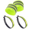 thumbnail image 4 of 4pcs Reflective Cycling Pants Straps Bike Leg Sports Night Ankle Belt Enhances Night Visibilities and Comfortable, 4 of 8