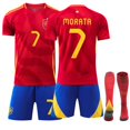 thumbnail image 1 of Maillot de Soccer Domicile Garçons Filles LAMINE YAMAL 19 GAVI 9 MORATA7 pour Hommes Femmes, 1 of 2