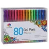 Smart Color Art - 80 Colors Gel Pen Set | Colors Included: Classic Glitter, Neon, Standard, Milky, Swirl & Metallic | for Coloring, Sketching, Drawing, Painting , Writing & Custom Artistic Creations!