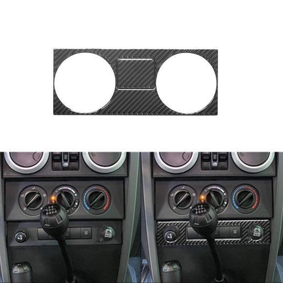 Grille d'Aération en Fibre de Carbone pour Ram e Cover pour Jeep pour Wrangler 2007-2010 Type C
