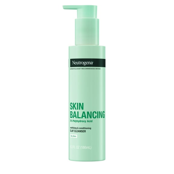 Neutrogena Skin Balancing Clay Cleanser; 2% Polyhydroxy Acid, 6.3 oz
