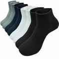 thumbnail image 4 of Glory Max Men's Casual Cotton Solid Plain Mix Ankle Low Cut Socks Size 10-13 6 Pairs, 4 of 4
