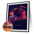 thumbnail image 1 of Kits de Pintura de Diamante 5D DIY DQrwqpou Star Wars Taladro Redondo Completo Decoración de Pared, 1 of 9