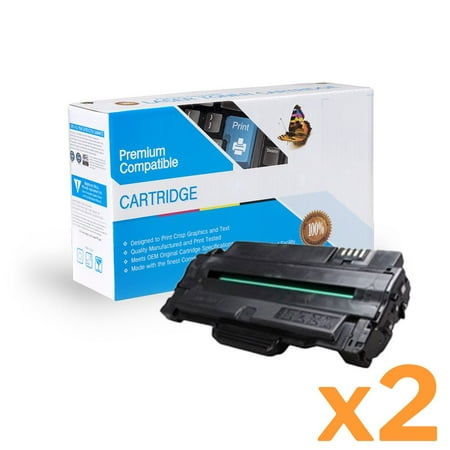 Samsung MLT-D105L Compatible Cartridge Black Toner Cartridge 2-pack! This is a multi pack offer that contains not 1  but 2 cartridges! Compatible with Samsung MLT D105L Black. Fits printer models: ML2525  ML2525W  SCX4600  SCX4646F  SF650  SF650P. This samsung mlt d105l compatible cartridge black toner cartridge 2 pack is a great toner multipack item at a reduced price under $30 you cant miss. It always ships fast and accurately and comes with a 100% guarantee. Buy your printer accessories  cartridges and refills from our extensive printer accessories and electronics collection in confidence and save over other retailers. These are not original brand cartridges  these are compatible or remanufactured cartridges made to replace the original cartridge and work with the same printer models. These cartridges are not manufactured or endorsed by Samsung  these are compatible or remanufactured cartridges made to replace the original Samsung cartridge and work with the same printer models.