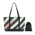 thumbnail image 7 of FORMRS Canvas Laptop Tote Bag for Women with 15.6" Computer Compartments Shoulder Handbag, Isometric Green, 7 of 7