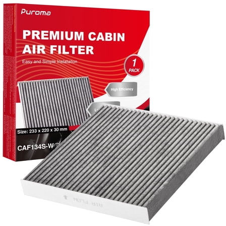 Puroma Cabin Air Filter with Activated Carbon, Compatible with CP134, CF10134, Honda, CR-V, Passport, Civic, Odyssey, Accord, Pilot, Crosstour, Acura ILX, MDX, ZDX, RLX, RDX, TSX, TLX