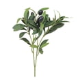 thumbnail image 1 of Paquete de 5 ramas de olivo, plantas artificiales, tallos verdes, hojas de olivo, frutas falsas, plantas de seda, 1 of 5