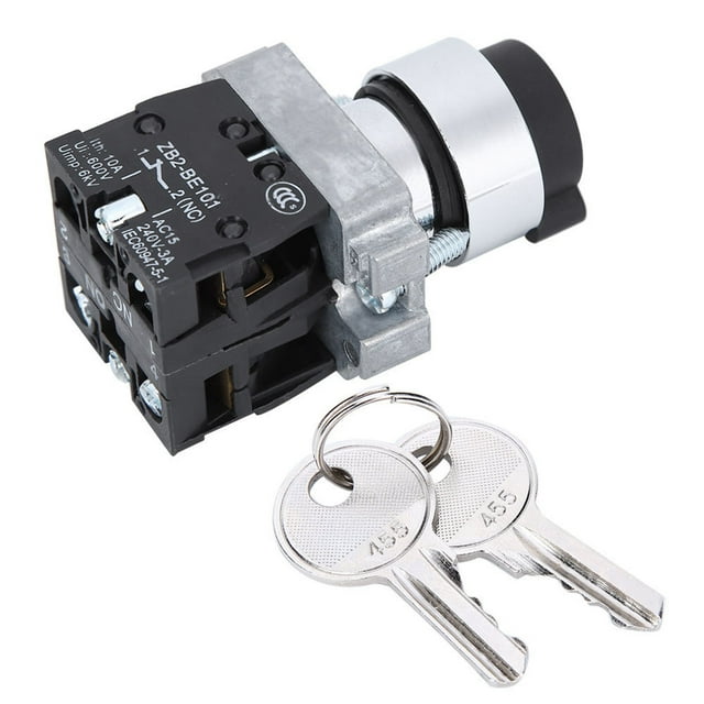Interruptor de llave, interruptor de llave de 2 posiciones Z BE Interruptor de llave Interruptor de llave Llave probada profesionalmente
