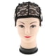 thumbnail image 1 of Gorra de pelucas de pelo de mujer jinwen Gorras Frontales de Encaje Negro Correas Ajustables, 1 of 8