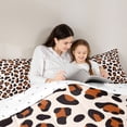 thumbnail image 5 of Homewish Teens Leopard Cheetah Print 2pcs Bedding Comforter Set,Abstract Geometric Twin Comforter Sets,Animal Print Breathable Bedding Set,Luxury Bedroom Decor,Reversible, 5 of 8
