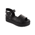 thumbnail image 1 of Sandalia MIA Maya Plataforma de Cuero Vegano para Mujer 6 cm Negra, 1 of 7