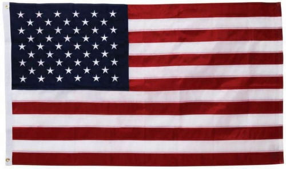Deluxe 5x8 US USA flag American EMBROIDERED Stars & Sewn Stripes Double Stitched