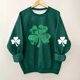thumbnail image 2 of Vestido de Manga Larga de una Línea para las Mujeres Imprimir el Día de San Patricio Sudadera con Capucha Forrada de Lana para la Calidez de los Niños Casual Manga Larga Suelta, 2 of 5